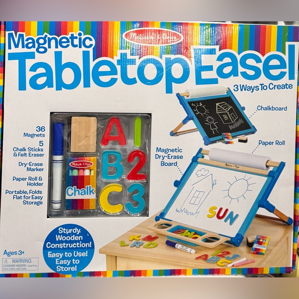 Melissa & Doug Magnetic Tabletop Easel